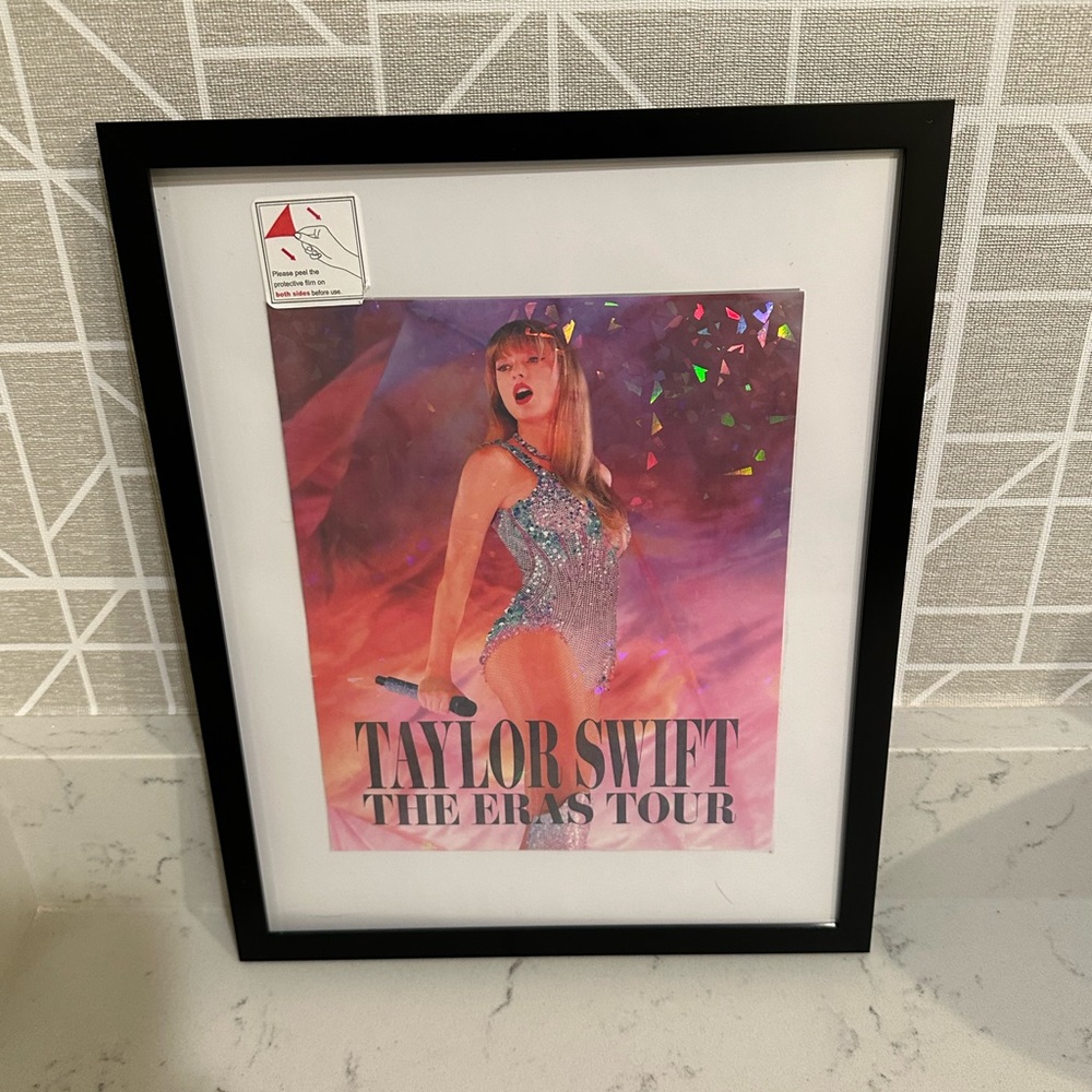 Taylor Swift The Eras Tour Movie Poster Custom Prism Holographic Picture w Frame - Picture 6 of 8